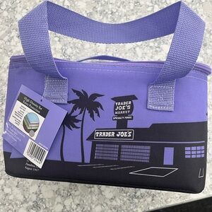 NWT 2025 new purple Trader Joe’s mini lunch bag!
